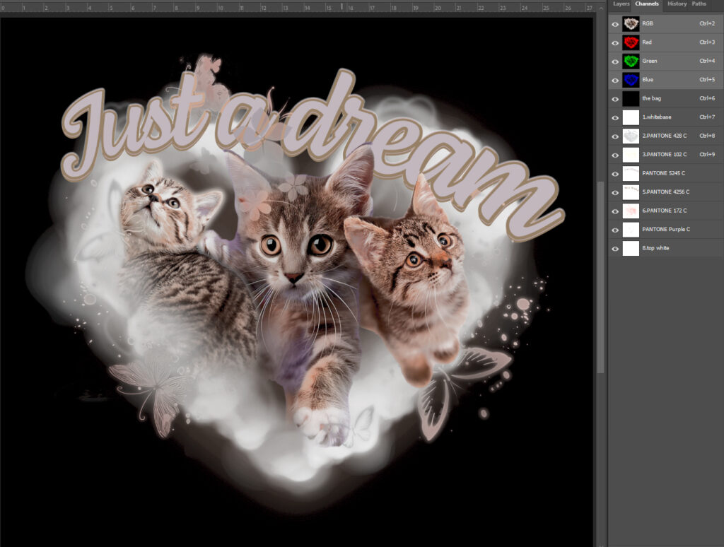 just a dream 8 color separation